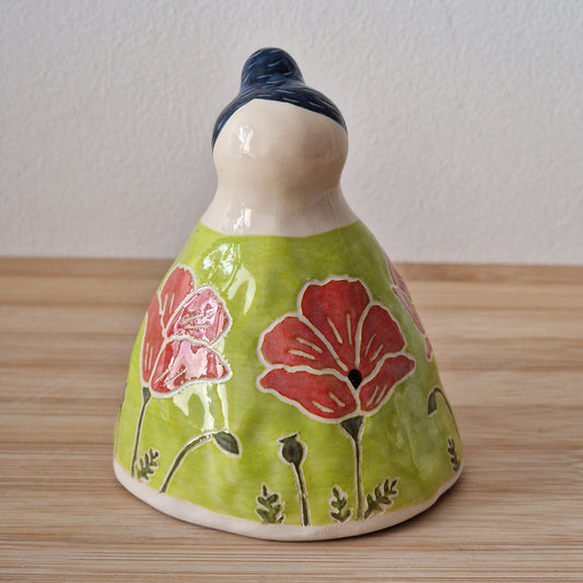 Mamori Coquelicot – Liberté | Figurine en céramique artisanale